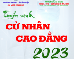 TUYỂN SINH HỆ CAO ĐẲNG 2023